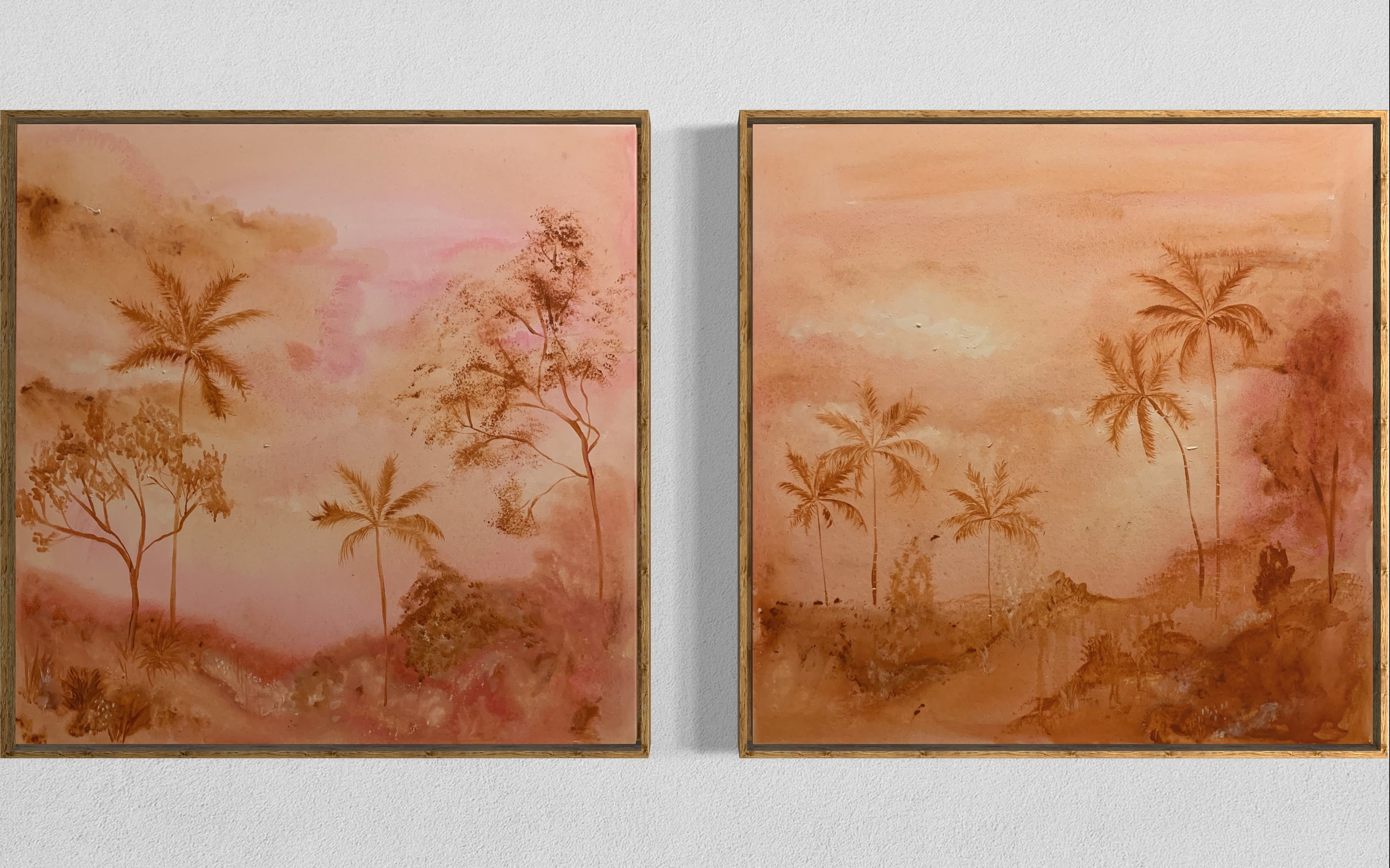 Dusty Pink Palms